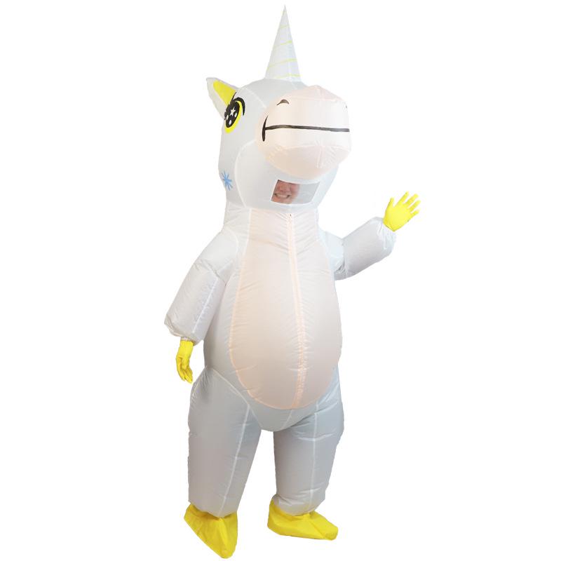 Unicorn Pegasus Seven-Color Walking Inflatable Costume for Halloween Parade