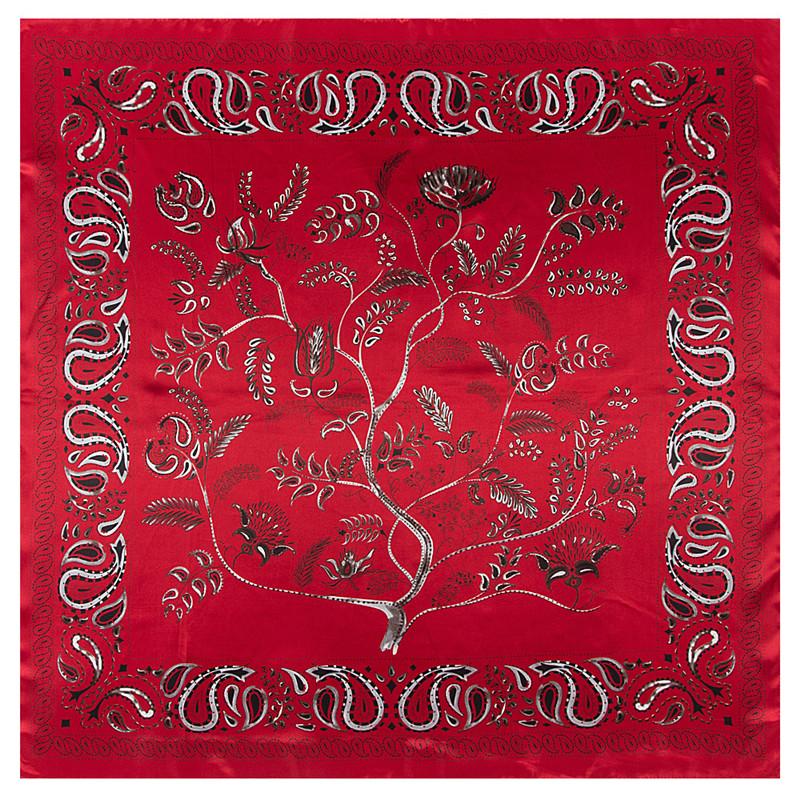 New Design Paisley Silk Scarf For Ladies Fashion Hijab Shawl Brand Scarf Foulard Square Head Scarves Wraps Bandana For Women