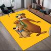 Yogi Bear & Boo Home Sofa Decoration for Living Room & Bedroom, Non‑Slip Play Flannel Floor Mat for Game Room