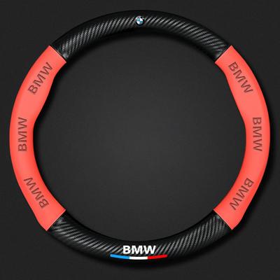 Kohlefaser Nappaleder Auto Lenkradabdeckung Zubehör B-M X1 X3 X4 X5 X6 G20 G30 E39 E46 E87 E90 E92 F10 Fsticker
