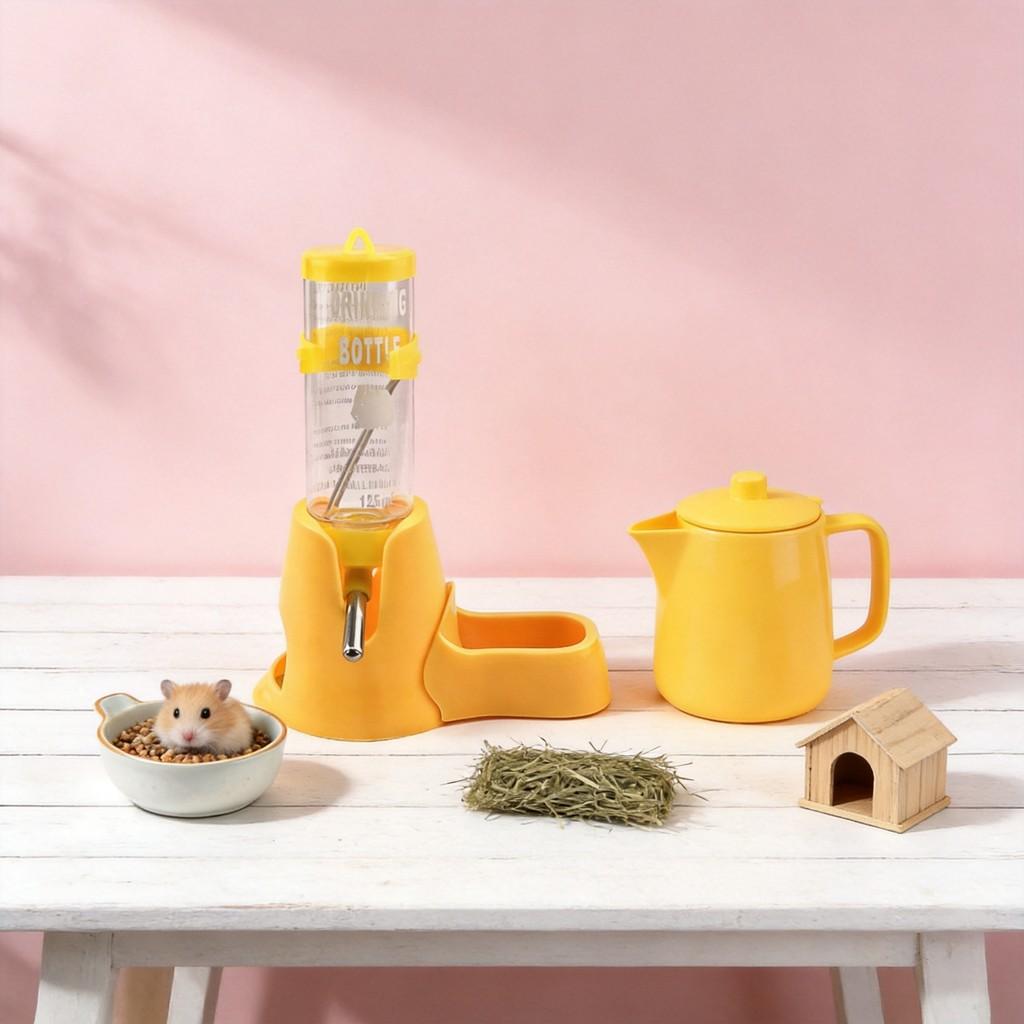 Hamster Water Bottle With Steel Ball Valve Leakproof Drinking Dispenser For Small Pets