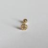Sprout Piercing (S) (cognac Diamond)