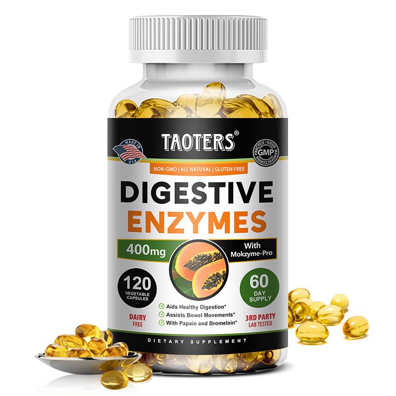 

Taoters compound digestive enzyme capsules regulate intestinal digestion with 120 capsules 120 capsules