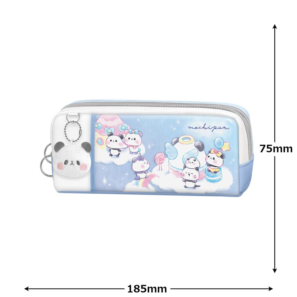 Kamio Japan Doppelreißverschluss Stifteetui Mochimochi Mochipan 228191, Panda, Stadt,