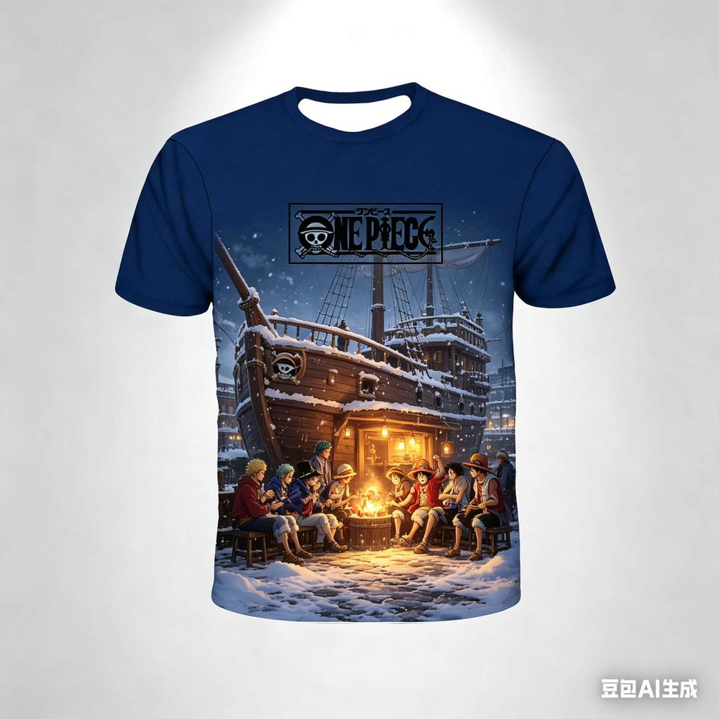 One Piece Luffy Gear 5 Manga Style 3D Printed T-Shirt Summer Casual Anime Tee Adults and Men's Sport Shirts