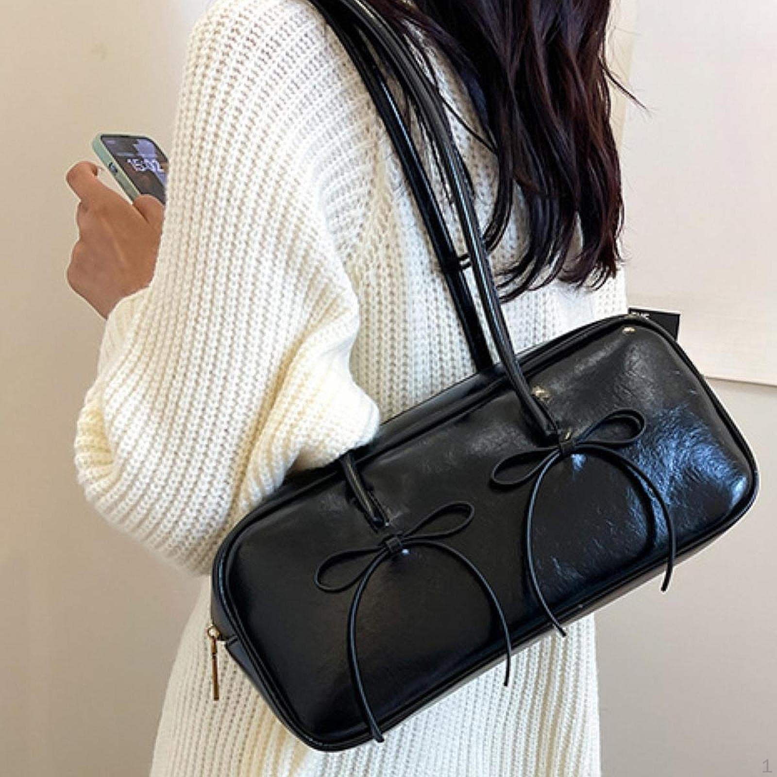 

Сумка через плечо из искусственной кожи, шикарные женские кошельки для отпуска, вечеринки, офиса на открытом воздухе чёрный