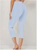 2026 Zomer Elastische Knop Slim-Fit Geprint Driekwart Casual Broek