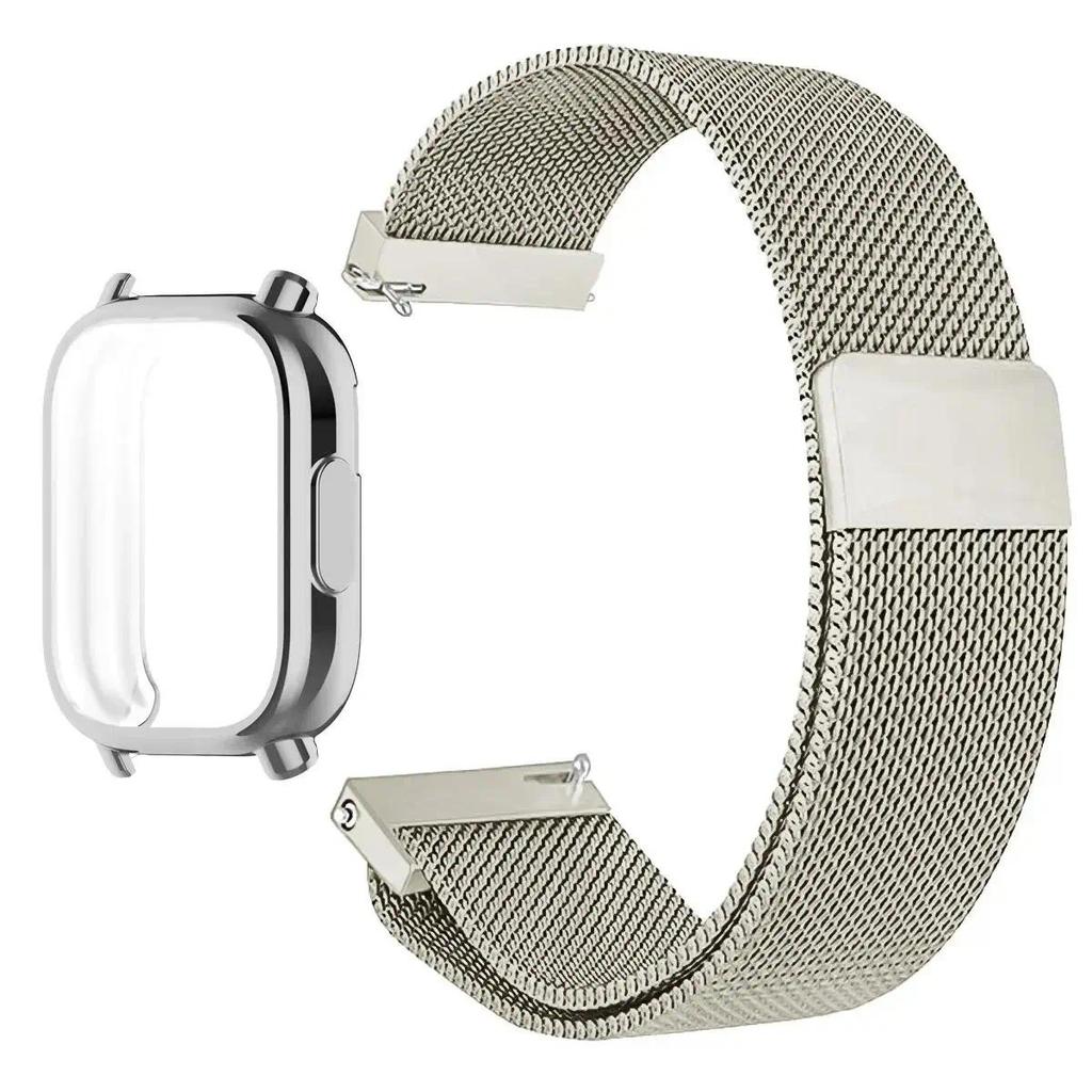 Milanese Mesh Strap For Redmi Watch 5 Active Band With Case Screen Protector Redmi Watch 5 Lite Watchbands Bracelet Accessories