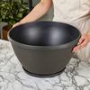 Outdoor Garden Planter Resin Flower Planters, Vintage Plant Pot with Drainage Hole & Saucer, Lightweight Saucer Tray for Indoor Outdoor, Retro