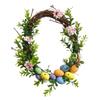 Beautiful Easter Eggs Artificial Wreath Spring Floral Decors Ideal Gift for Home Party Decoration Festival Season