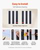 Peel and Stick Wallpaper, 45cm x 15m Contact Paper Black White Modern Geometric Waterpoof Self Adhesive, Easy to Clean Wall Decorative Vinyl Roll for