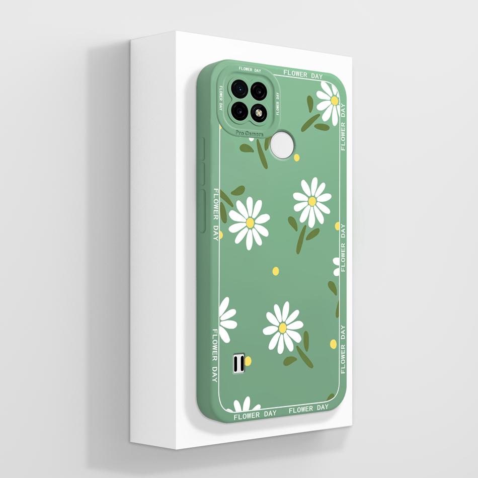 For Realme C21 C21Y C25 C25Y C25S Case Soft Liquid Silicone Phone Housing For Realme C 21 C 25 Anti Drop Artistic Back Covers