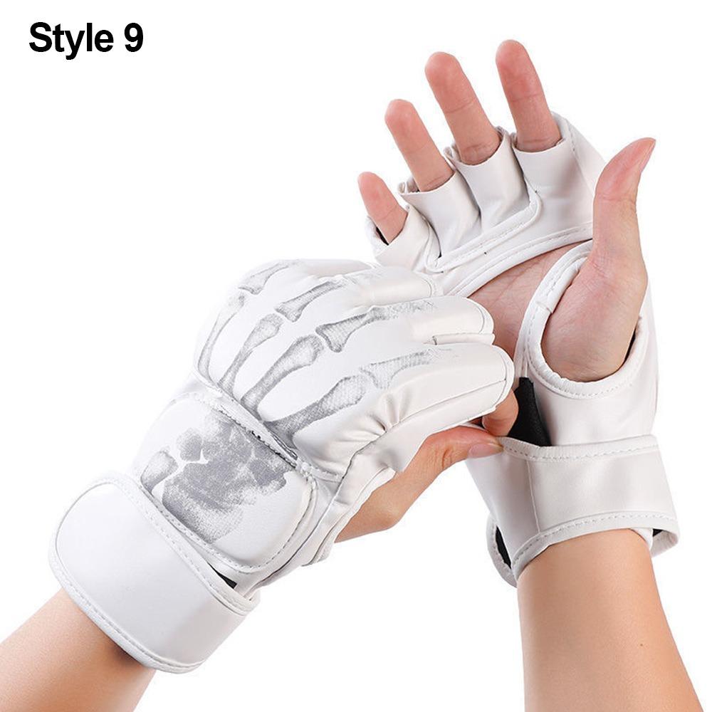 1Pair Professional Boxing Gloves Kickboxing Gloves for Adult Sanda Boxing UFC Training Style 9