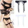 Women'S Suspenders Lace Garter Belt Adjustable Double Breasted Waist Sexy Lingerie Plus Size Transparent Underwear For Stockings