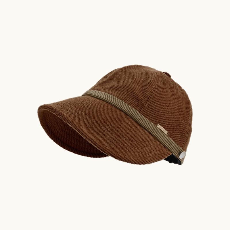 Spring and summer thin fashion fisherman hat for women, with large brim to cover the face and protect from the sun, can be styled with a ponytail,