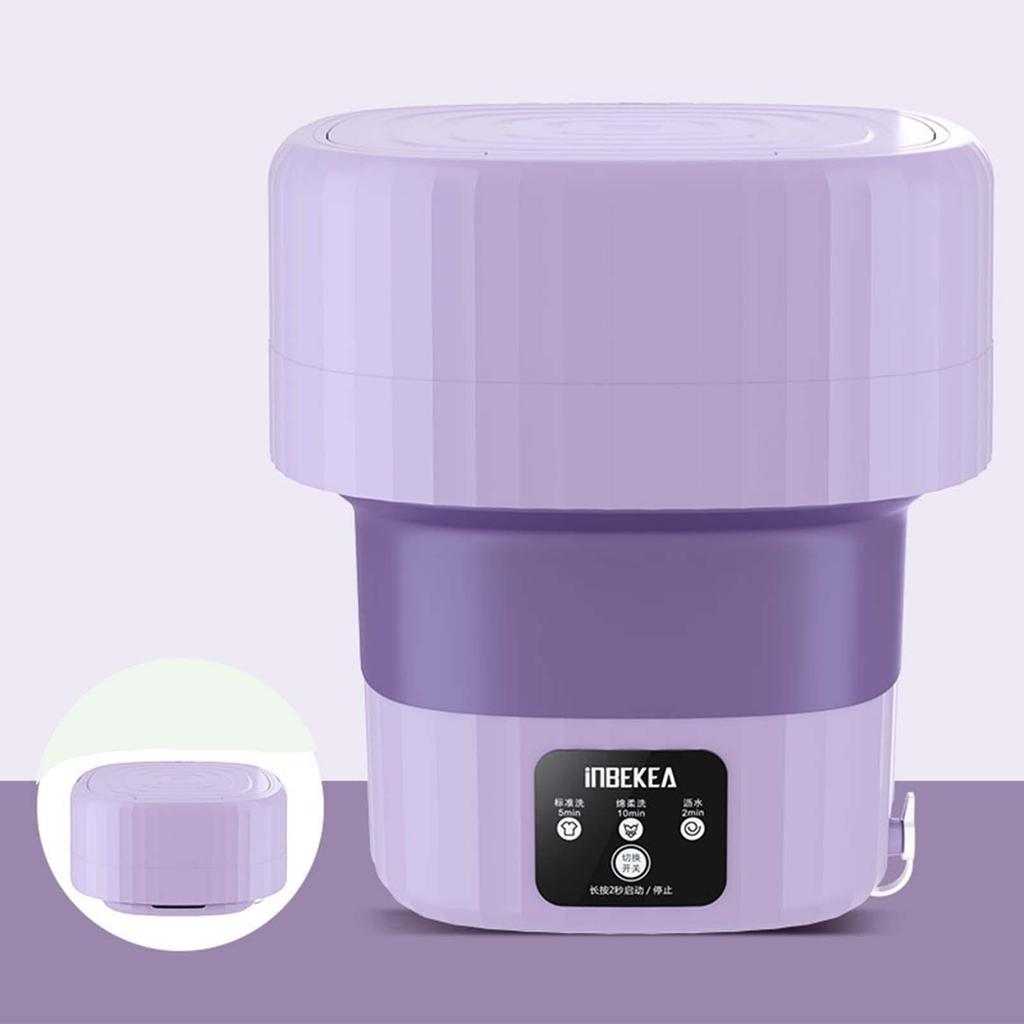 9L Foldable Mini Washing Machine Socks Underwear Panties Retractable Home Portable