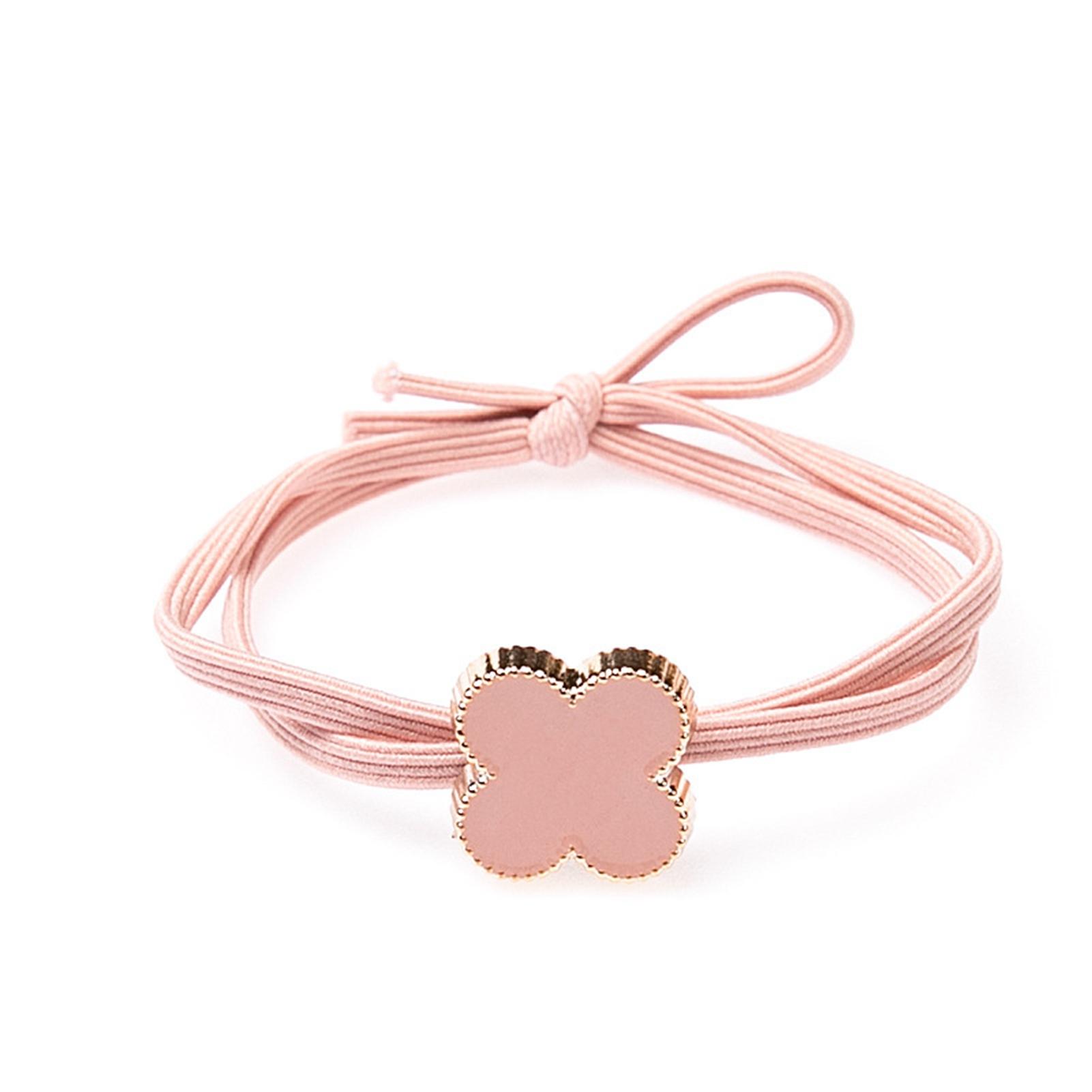 

Элегантная резинка для волос для женщин и девочек, модная, милая, держатель для хвостика для свиданий, праздничных вечеринок Pink