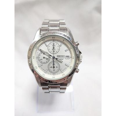 Used SEIKO Chronograph Silver Dial Men's Watch