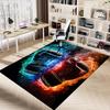 1PC Boxing Gloves Non-Slip Floor Carpet Compatible for Office&Living Room&Dining Room - Flat-Weave Machine- Soft & Pattern-E292