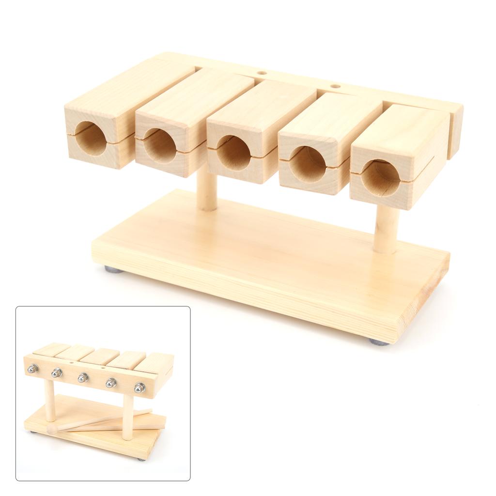 Wood Percussion Block 5 Tones Rhythm Maple Blocks with Hammer for National Opera Music