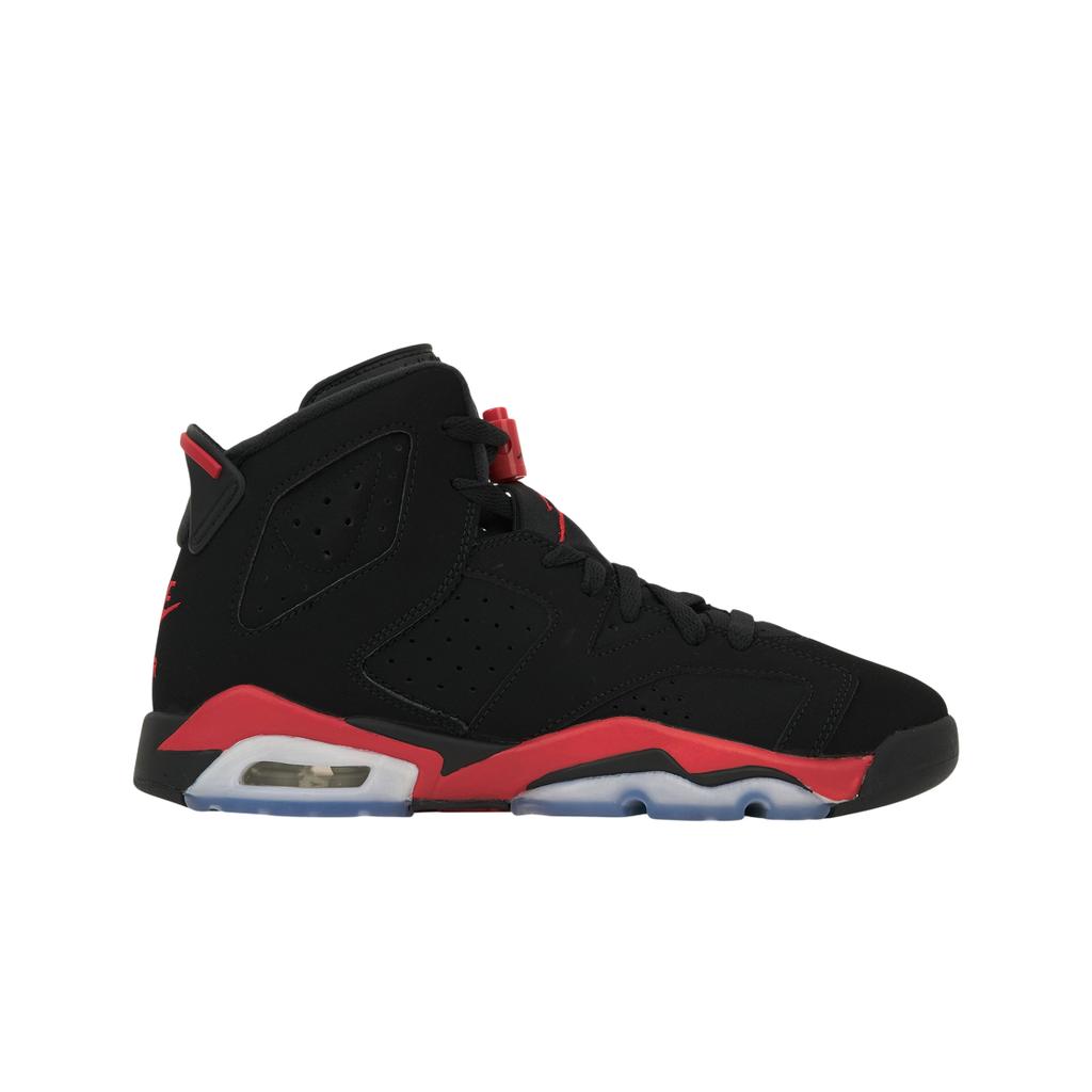 Air Jordan 6 Retro GS Reverse Infrared Salesman Kids Sneakers Black Light-Crimson IQ1275-001