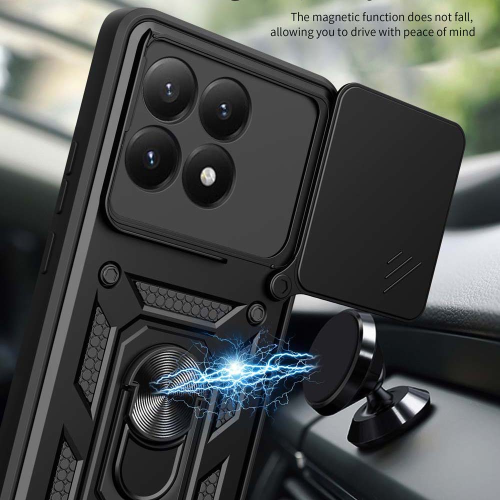 Shockproof Armor Case For Xiaomi Mi 15T 5G Car Holder Phone Cover for Mi 15T Camera Lens Protection Fundas