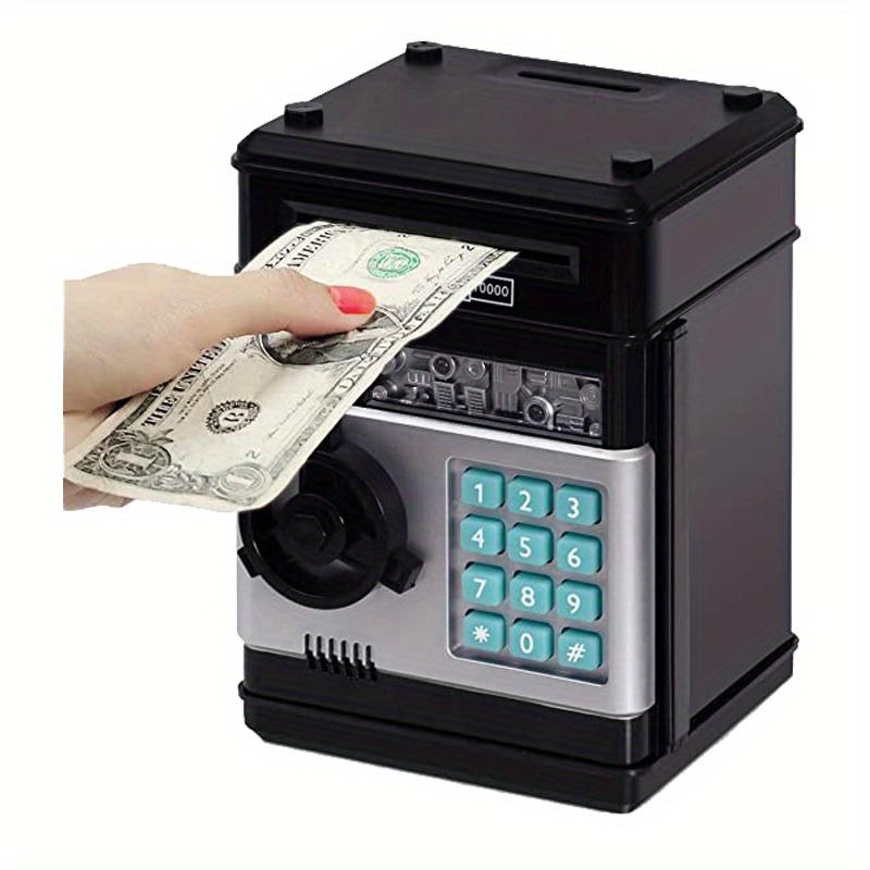 Creative Piggy Bank Automatic Mini Safe Coins Cash Saving Money Box Password Counter Code Key Lock Coin Bank ATM Child Gift