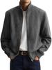 Men's Trendy Spring Business Casual Jacket - Anti-Wrinkle, Long Sleeve, Stand Collar, Zipper Hoodie