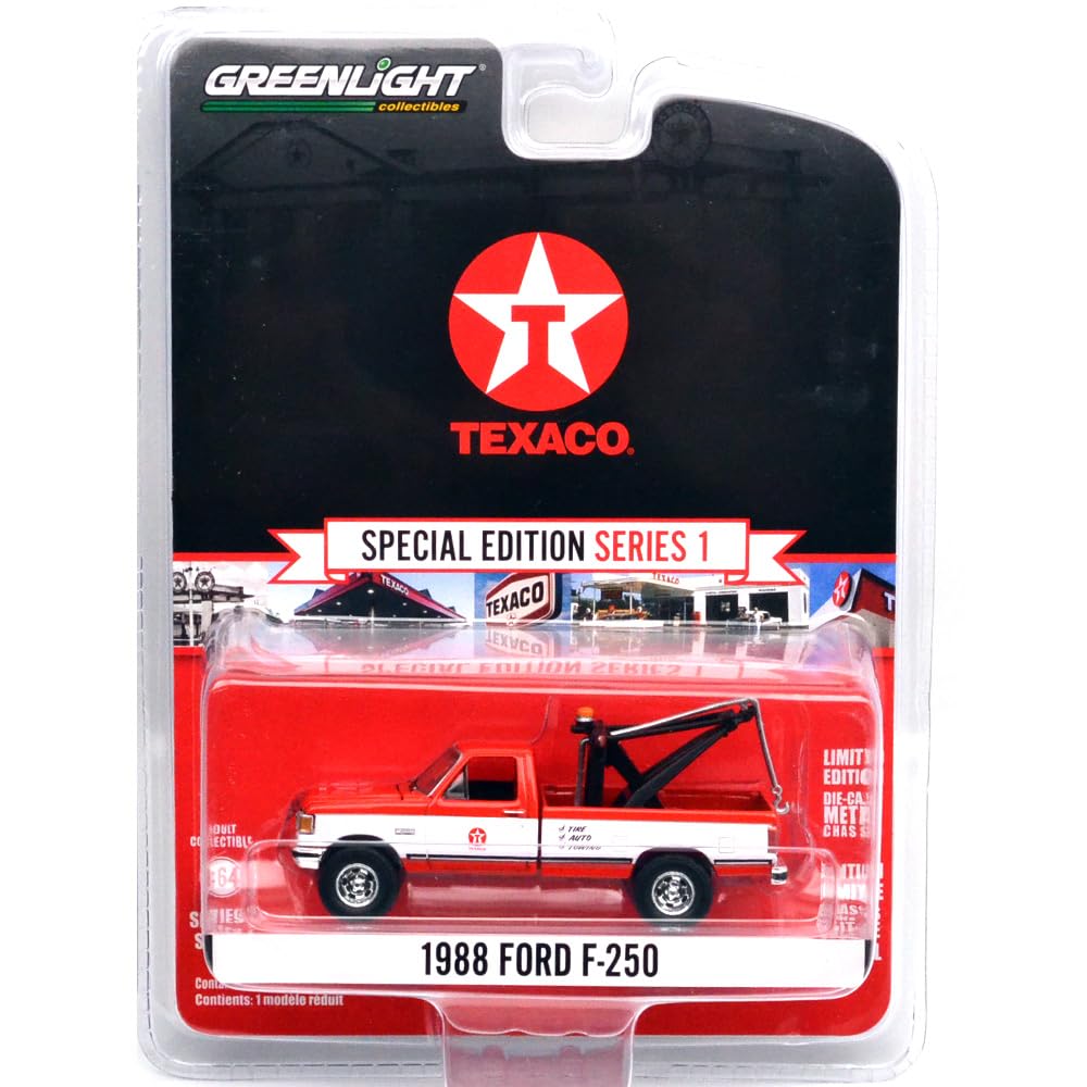 Greenlight 1/64 TEXACO SPECIAL EDITION SERIES 1 1988 FORD F-250 оранжевый