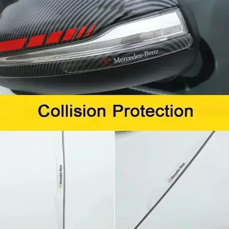 4Pcs Car Door Protector Transparent Decals Auto Guard Protective Stickers For Mercedes benz AMG GLA CLA GLE GLB A B C E S Class PG1