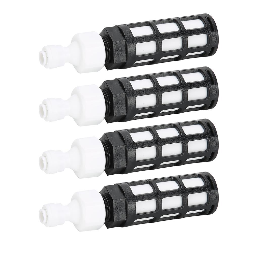 4 Pcs Water Inlet Filter Self Priming Water Sprayer Filter for Humidification Misting System