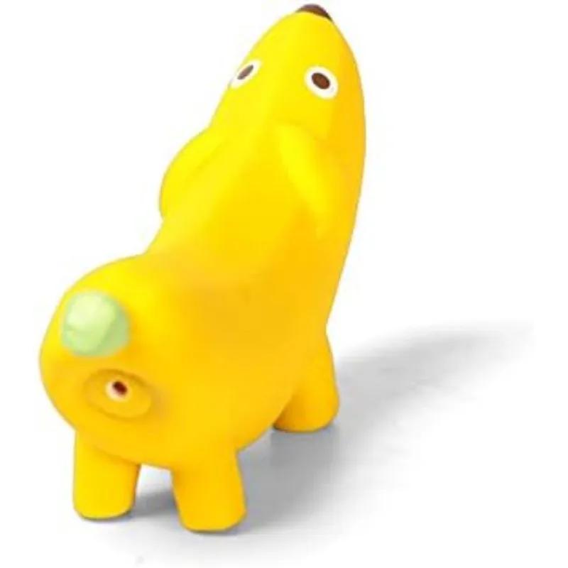 Interactive Squeaky Dog Toy Latex Rubber Safe Chewer Dental Molar Cleaner Chew Bone for Small Medium Dogs Pet Joy Gift