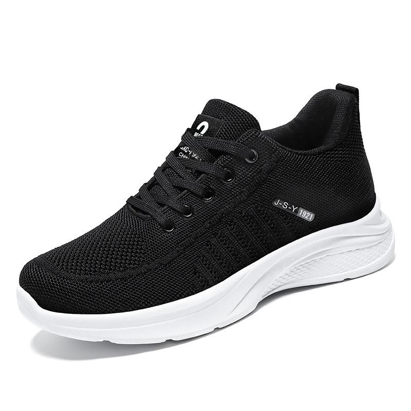 Shoes Men's Spring New Versatile Fly-woven Mesh Breathable Single Shoes Soft-soled Casual Shoes Men's Shoes