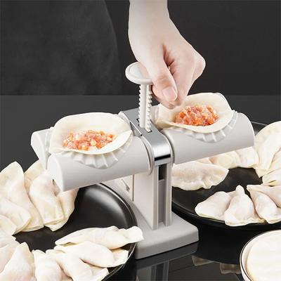Kendin Yap Otomatik Köfte Makinesi Çift Kafa Pres Kalıbı Empanadas Ravioli Kalıbı Mutfak Aletleri Aksesuarları