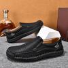 Large Size 48 Handmade Split Leather Men's Casual Shoes Comfortable Men Loafers Moccasins Men Flats Shoes Driving Shoes