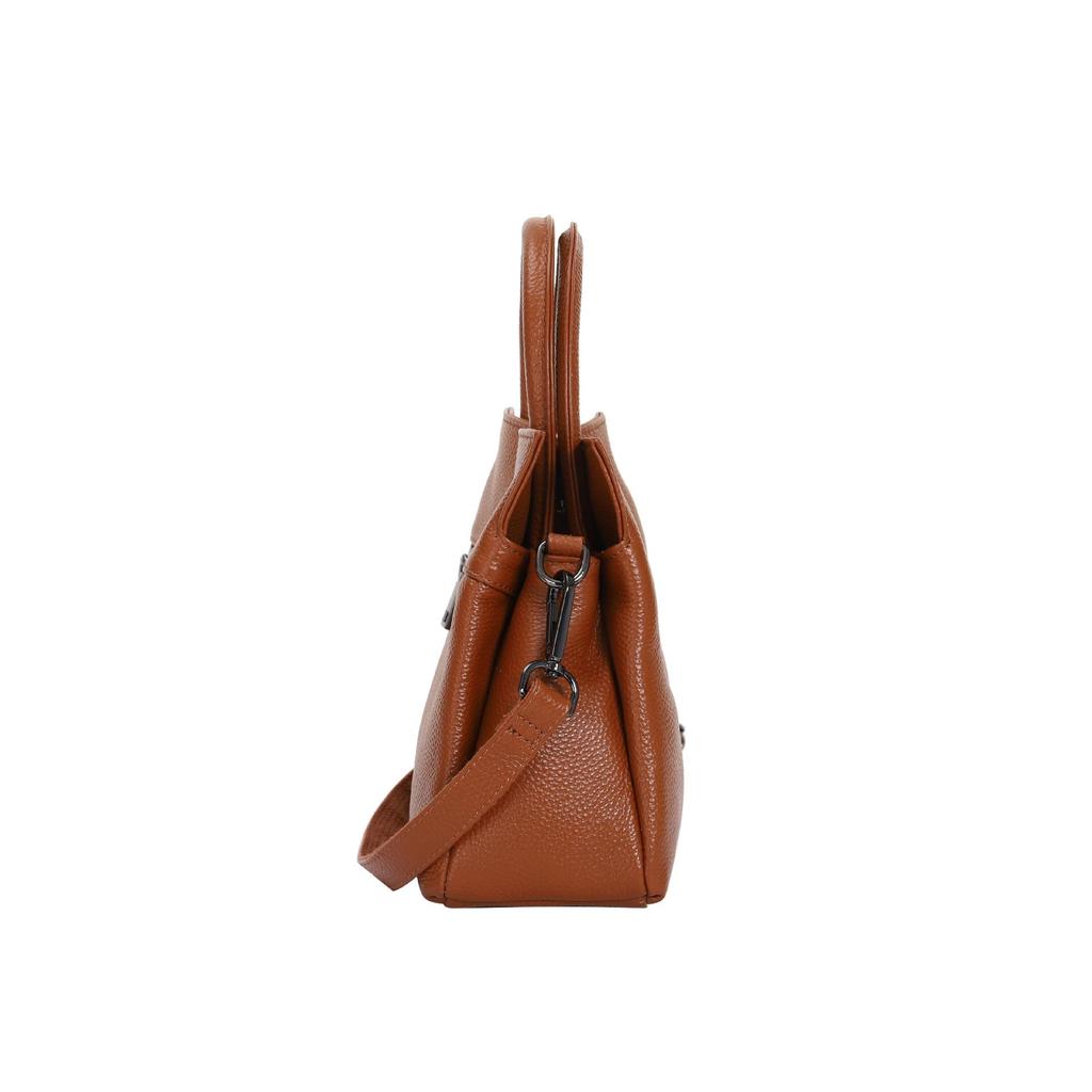 2025 Genuine Leather Women's Tote: European & American Style, Large Capacity Commuter Shoulder Bag