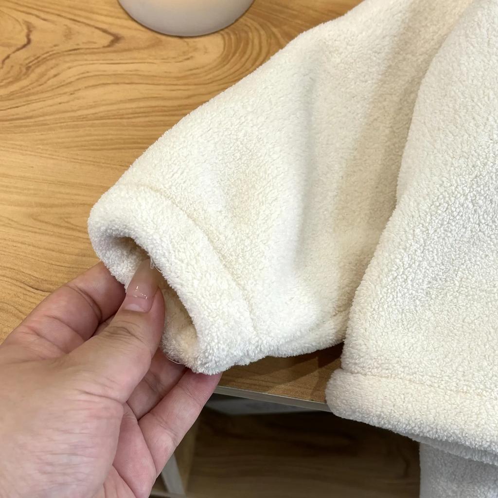 Herbst Winter Kinder Doppelseitig Plüsch Kinder Sets Kinderkleidung Kinderkleidung Mädchen Wolle Samt Pullover Hose 2tlg