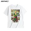 Anime Style One Piece Road Feisuolonuo Pure Cotton Printed Fashionable Unisexs and Womens Clothing New Loose Casual Tshirt