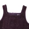 ELLE KIDS Girls' Elegant French Style A-line Sleeveless Winter Dress