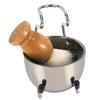 Talos Men Beard Shaving Stainless Steel Bowl Stand Wooden Brush Mustache Beauty Tool