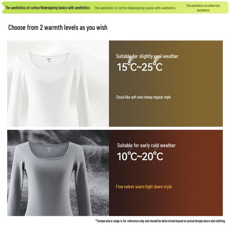 Spicy Girl Square Neck Slimming Long Sleeve T-shirt for Autumn/Winter