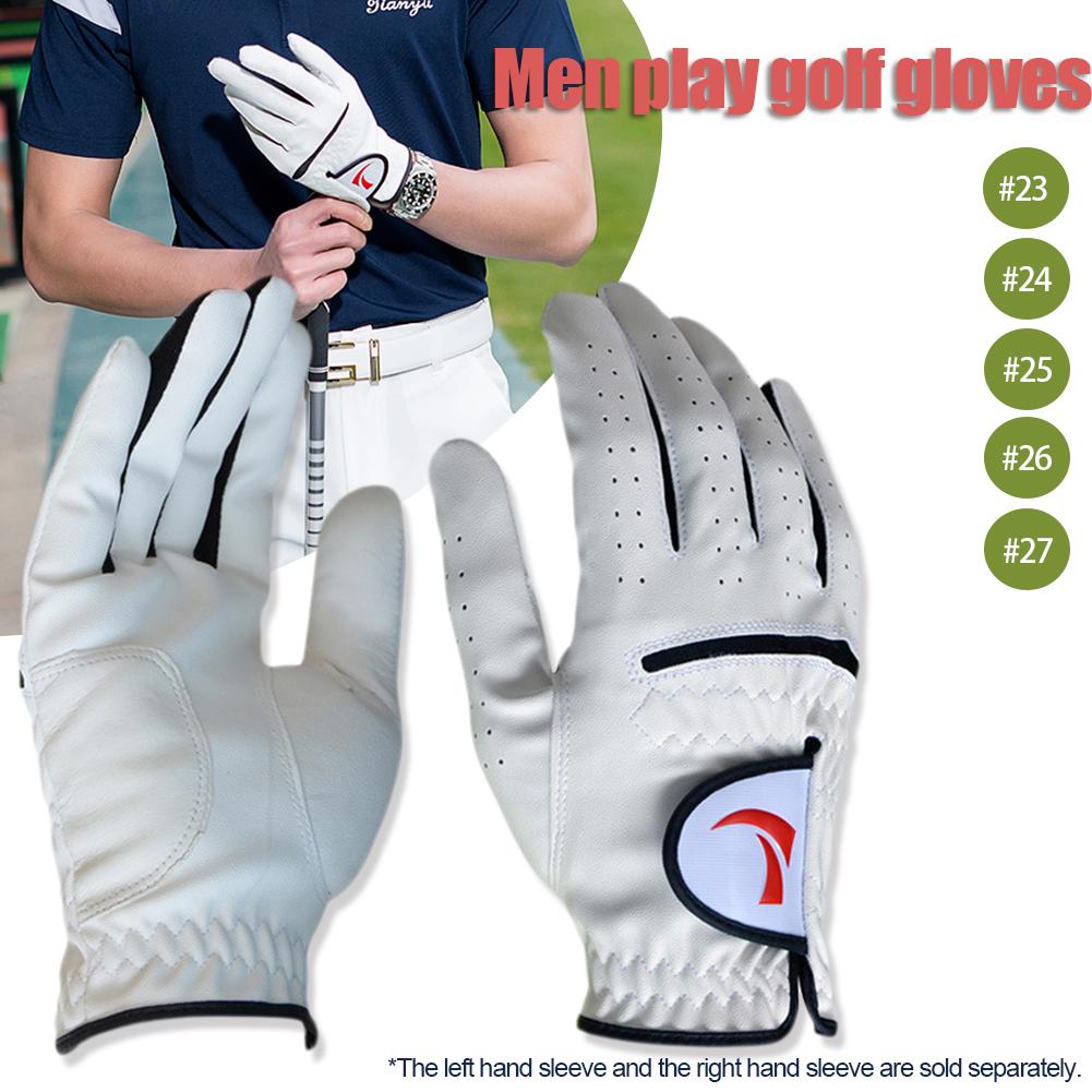 1 para lewych i prawych oddychających męskich rękawic golfowych