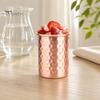 Handgesmeed Metalen Tumbler Gehamerd Roestvrij Staal Beker, met Stabiele Basis, Duurzaam Langdurige Beker Herbruikbaar Drinkglas, Gemakkelijk te Onderhouden Koper