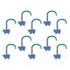 10pcs Butterfly Nose Rings Stainless Steel Piercing Jewelry For Eyebrow Ear Cartilage Accessory For Sensitive Skin