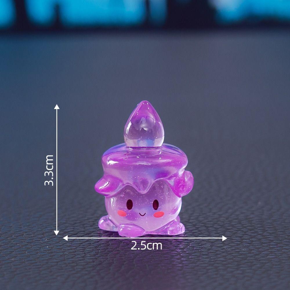 Creative Colored Halloween Candle Figurine Mini Resin Mini Candle Ornament DIY Decorations Funny Candle Statue Ghost Festival