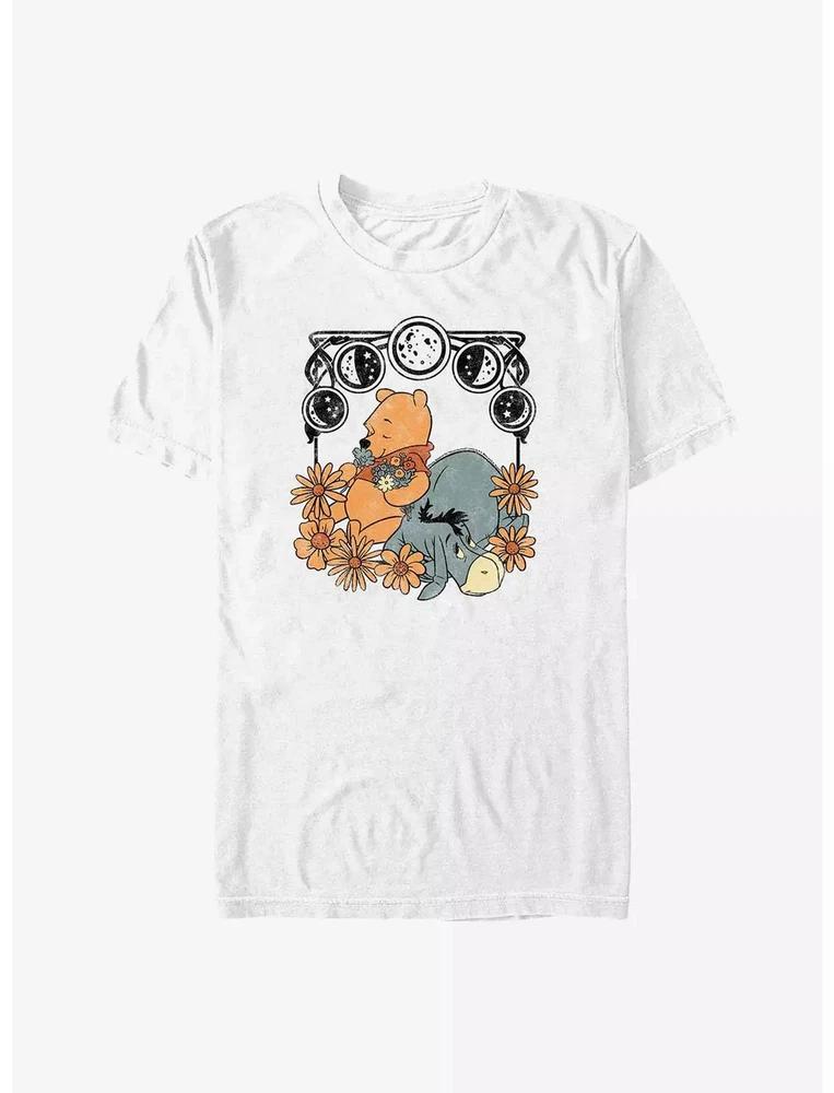 Winnie The Pooh Winnie Eeyore Moon Phase Tshirt White S