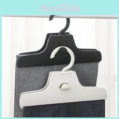 Pince à Pantalon Ménagère en Plastique Cintre avec Forte Pince pour Organisation de Placard