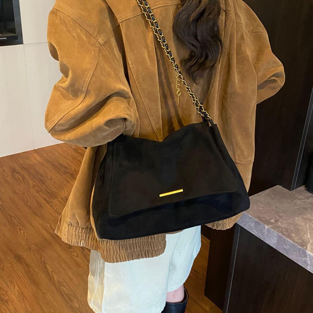 Damska torba na ramię typu tote z łańcuszkiem, duża pojemność, w stylu retro, na rok 2025, marki Melaude