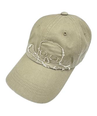 Leoninghai Skull Washed Ball Cap [Beige]