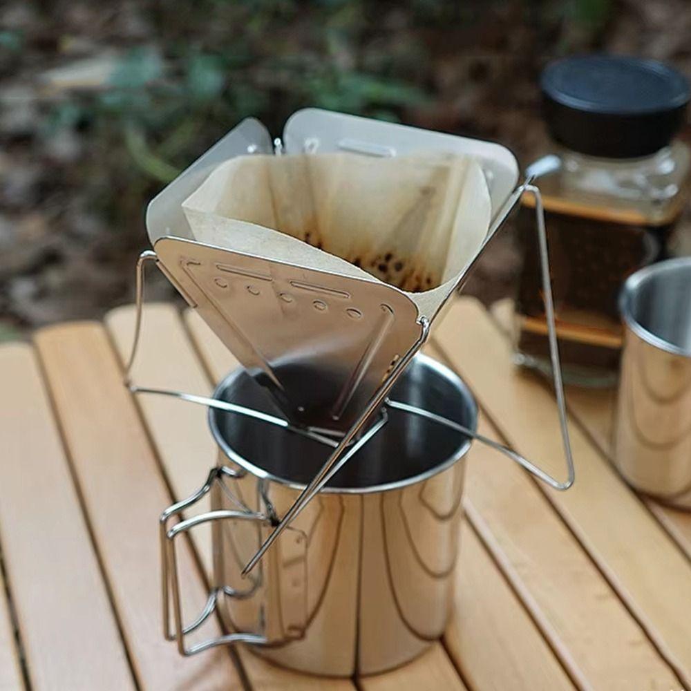 Lightweight Coffee Filter Holder Portable Coffee Dripper Baskets Durable Coffee Drip Rack  Travel